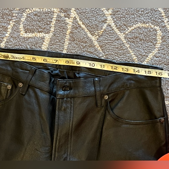 Diesel leather pants (low rise ) women’s - Picture 4 of 8